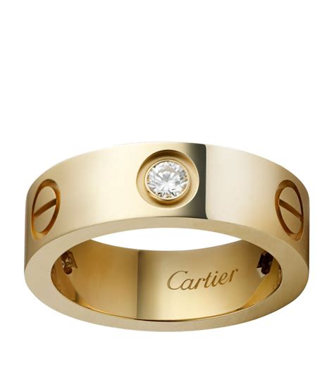 love ring cartier gold|cartier love interlocking ring.